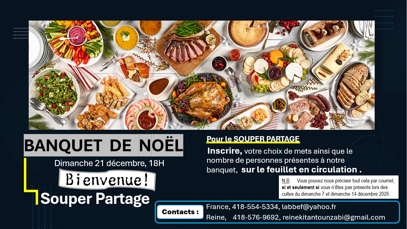alt Banquet de Noël (Souper Partage), le 21 décembre 2025